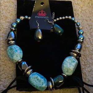 Necklace and earrings